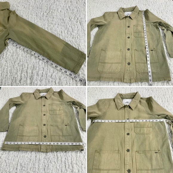 O’Neill La Seine Twill Chore Jacket, Olive, Small - Picture 8 of 8